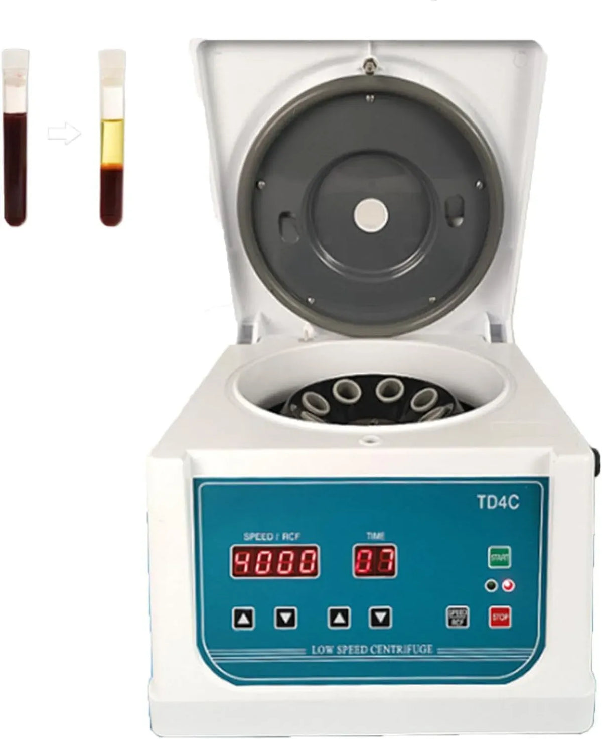 Centrifuga 2150xg, timer, professionale, trasporto di insulina e farmaci, Timer da 0-99 Minuti, RCF Massimo di