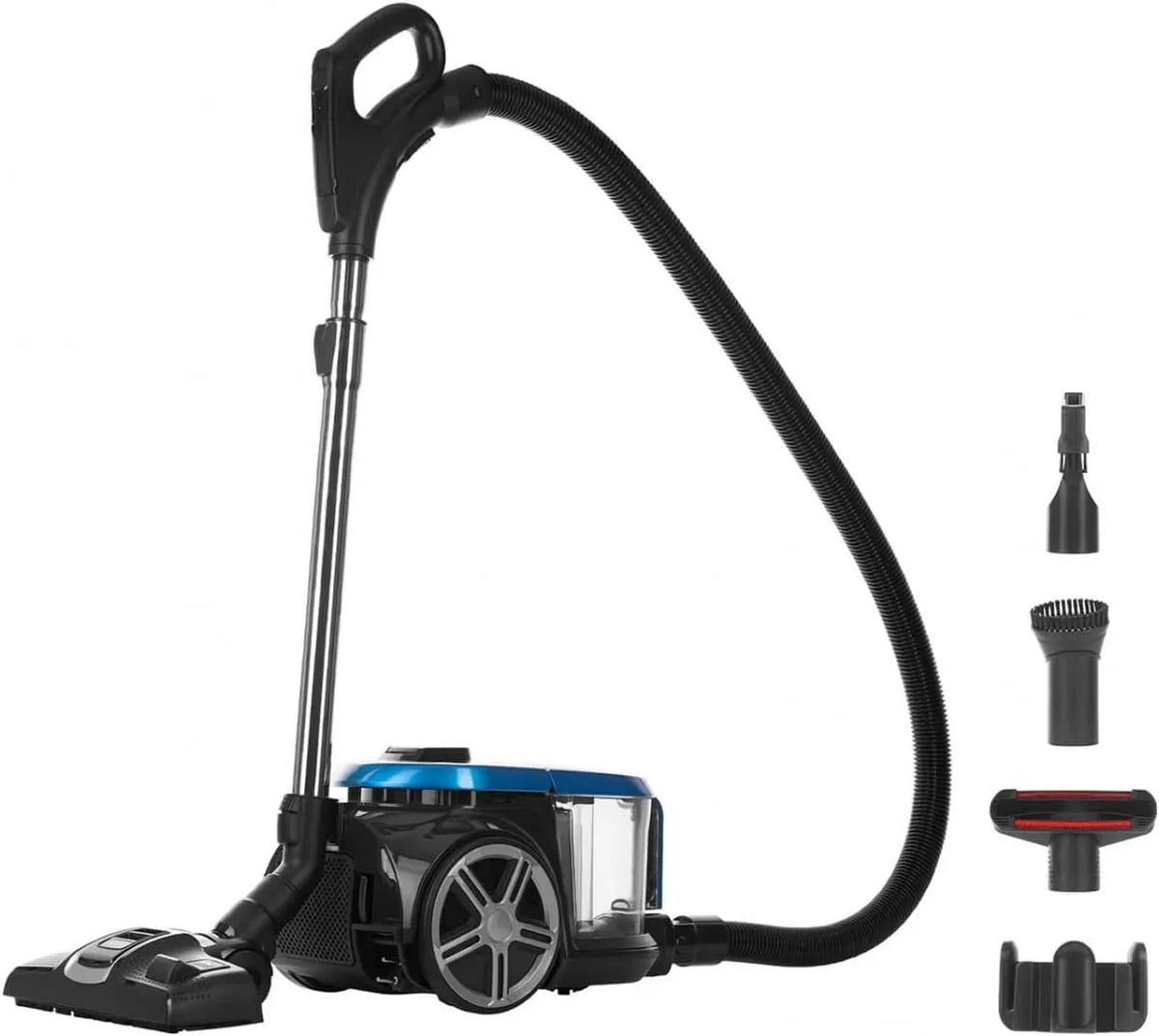 Aspirapolvere, 3 L, 900 W, 15 pezzi, Genius Invictus C7, contenitore per polvere da 3 l, filtro HEPA compatto, 4 modalità