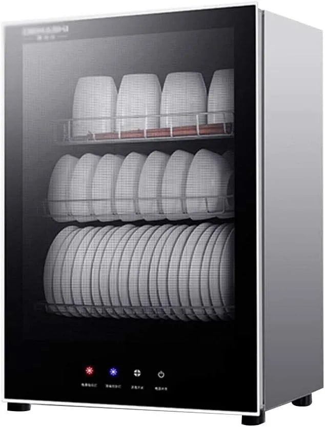 Armadio, armadio UV per pulizia e disinfezione, 43.2 × 33.5 × 63cm, 63 cm, touch, nero, Cucina Macchina Di Disinfezione Tattil