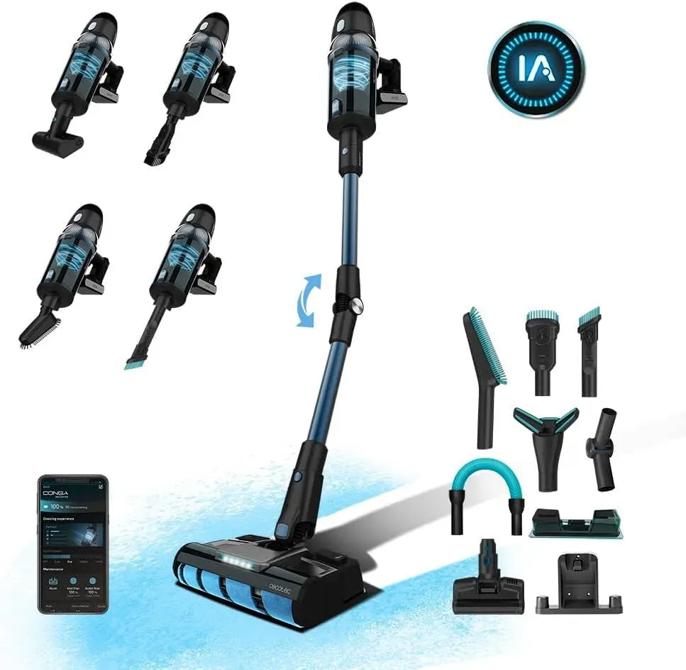 Cecotec Aspirapolvere, 230 W, App Mobile, Auton 90', 2 Filtro, 4 Program
