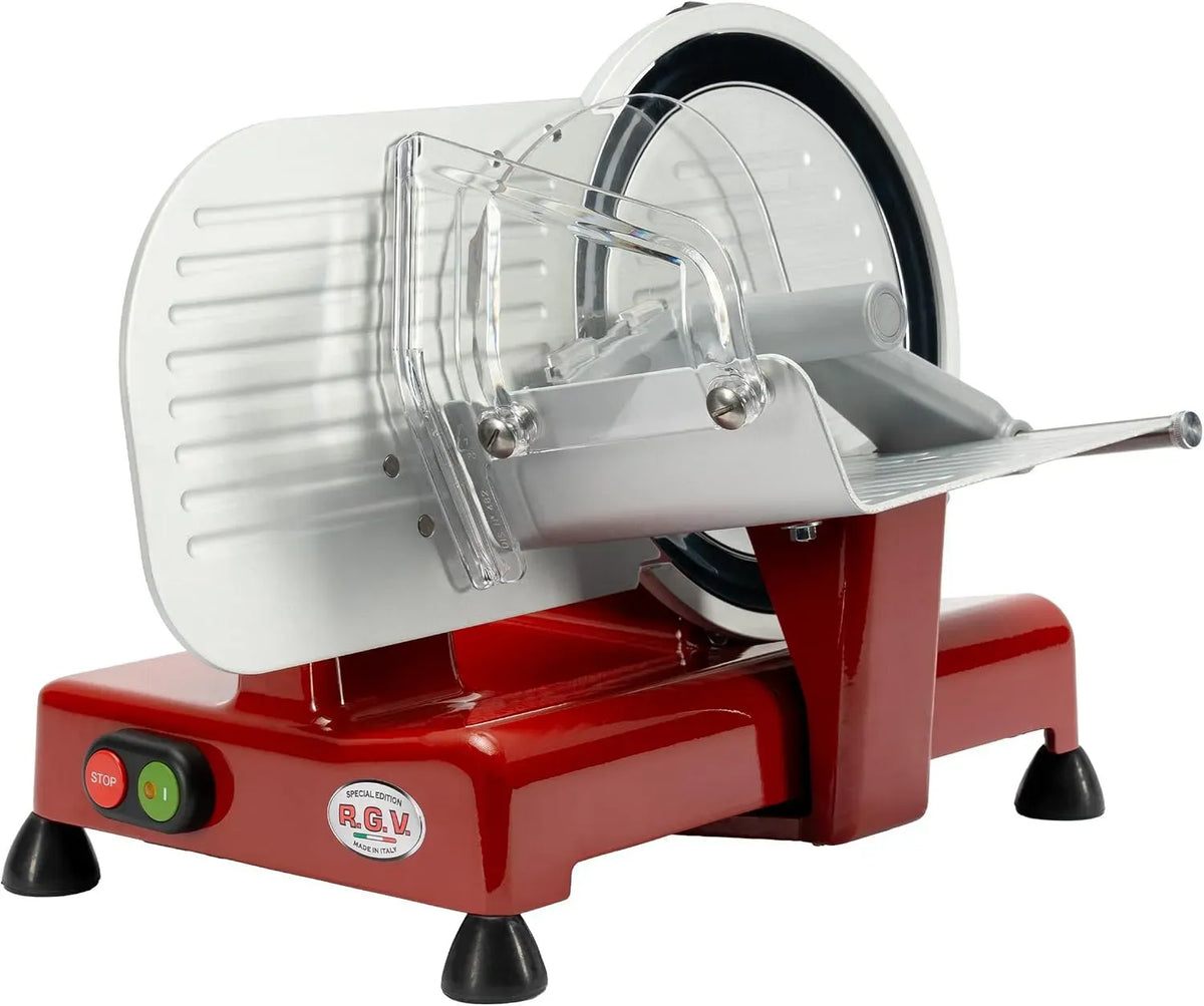 Affettatrice, affettatrice per alimenti, 120 W, 220 mm, rosso, RGV