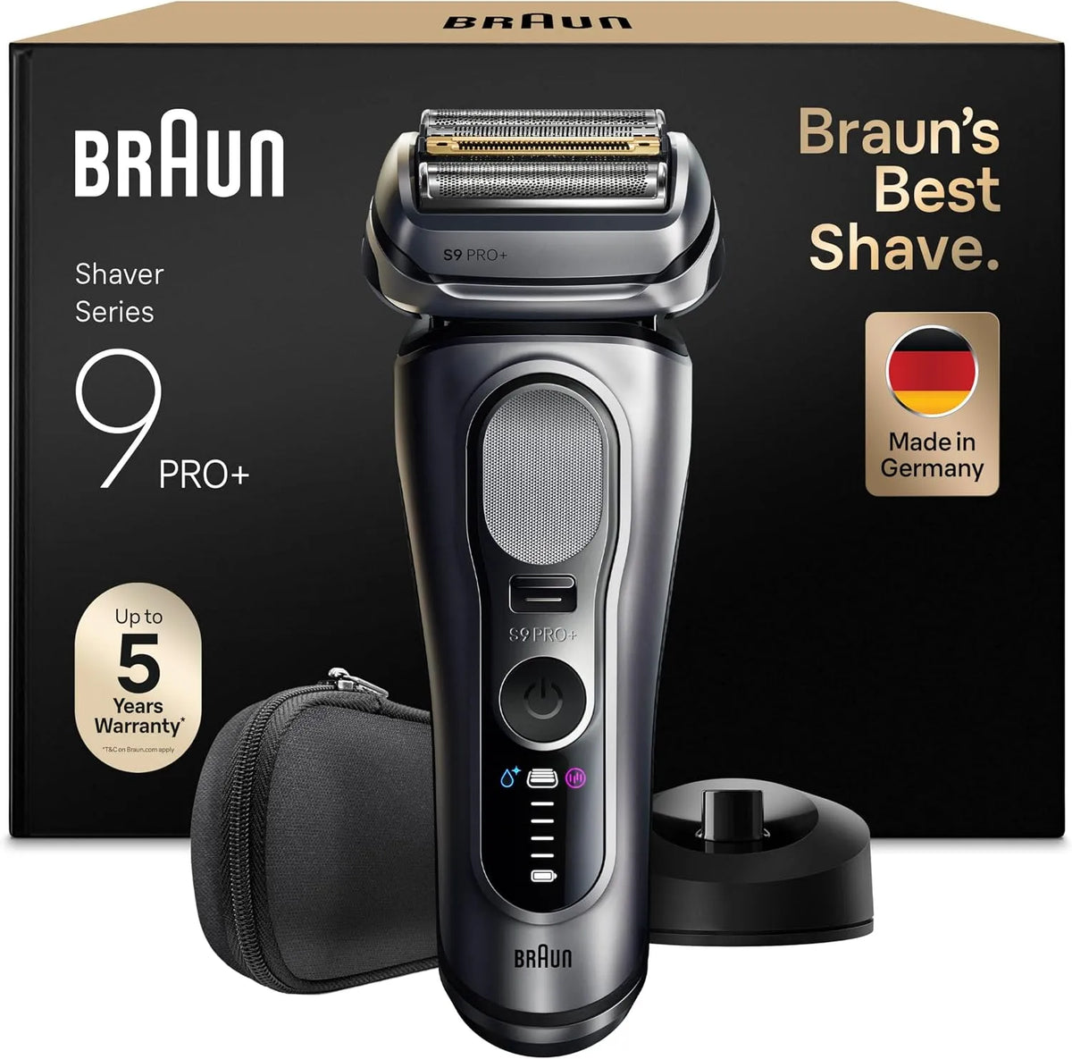 Braun Serie 9 9617si Rasoio, nero, Pro+, Barba