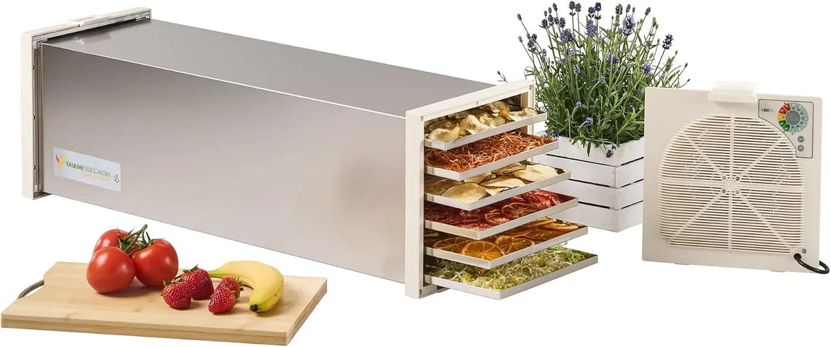 Asciugatrice B12, 550 W, 7 kg, acciaio inox, 100% MADE IN ITALY in acciaio inox con 12 cestelli, potenza 550W essicca fino a 7Kg