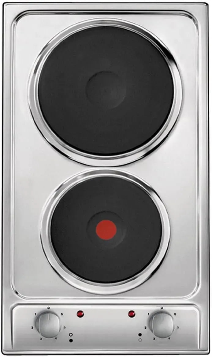 Candy CDE32/1X Piastra, 288x510x45 mm, 2 fuochi, da incasso, acciaio inox