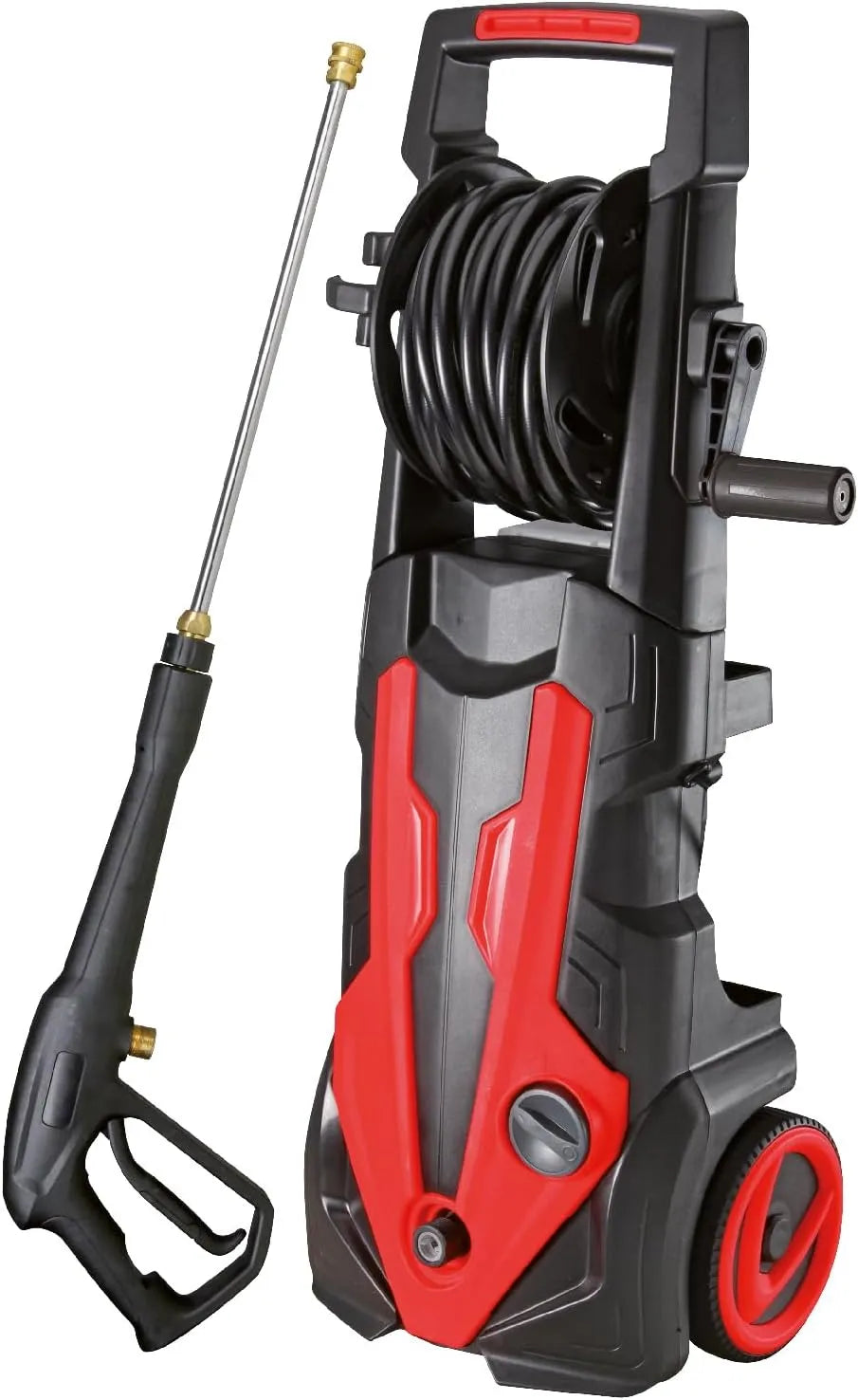 Idropulitrice, 2500 W, ampio serbatoio, 180 bar, Tubo 8m con Avvolgitore, 450 l/h