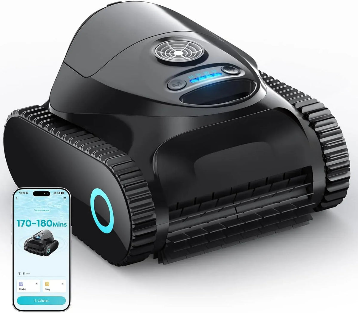 pulitore per piscina, Filtro, Robot, 160 m, senza fili