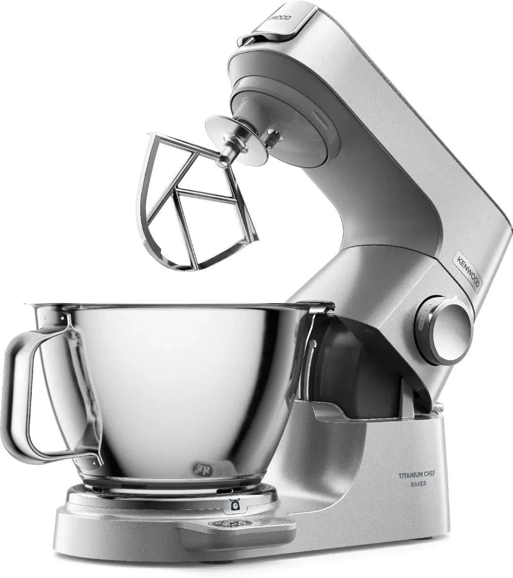 Kenwood KVL85.704SI Robot da cucina, 5 L, macchina da cucina, Titaniu Chef Baker XL Impastatrice Planetaria con Ciotola da 5L e 7L