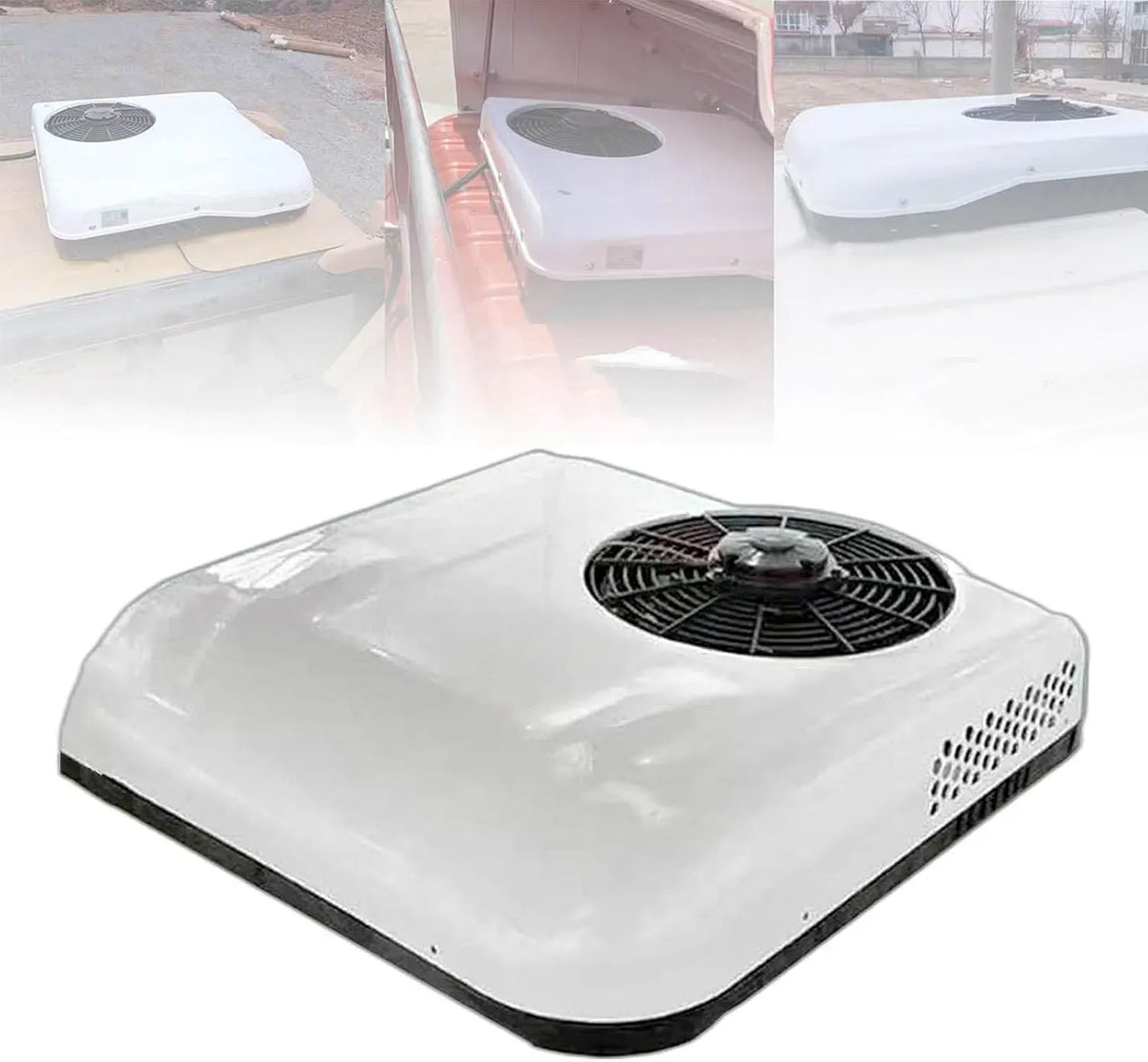 Condizionatore White-24V, 24 V, bianco, climatizzatore, Climatizzatore Elettrico Integrato per Camper