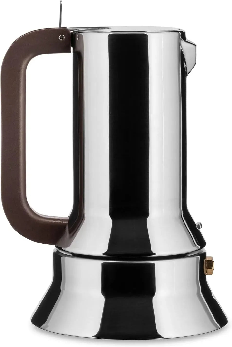 Alessi 9090/3, Caffettiera di Design dotato di Fondo a Induzione in Acciaio Inossidabile 18/10, 3 Tazze
