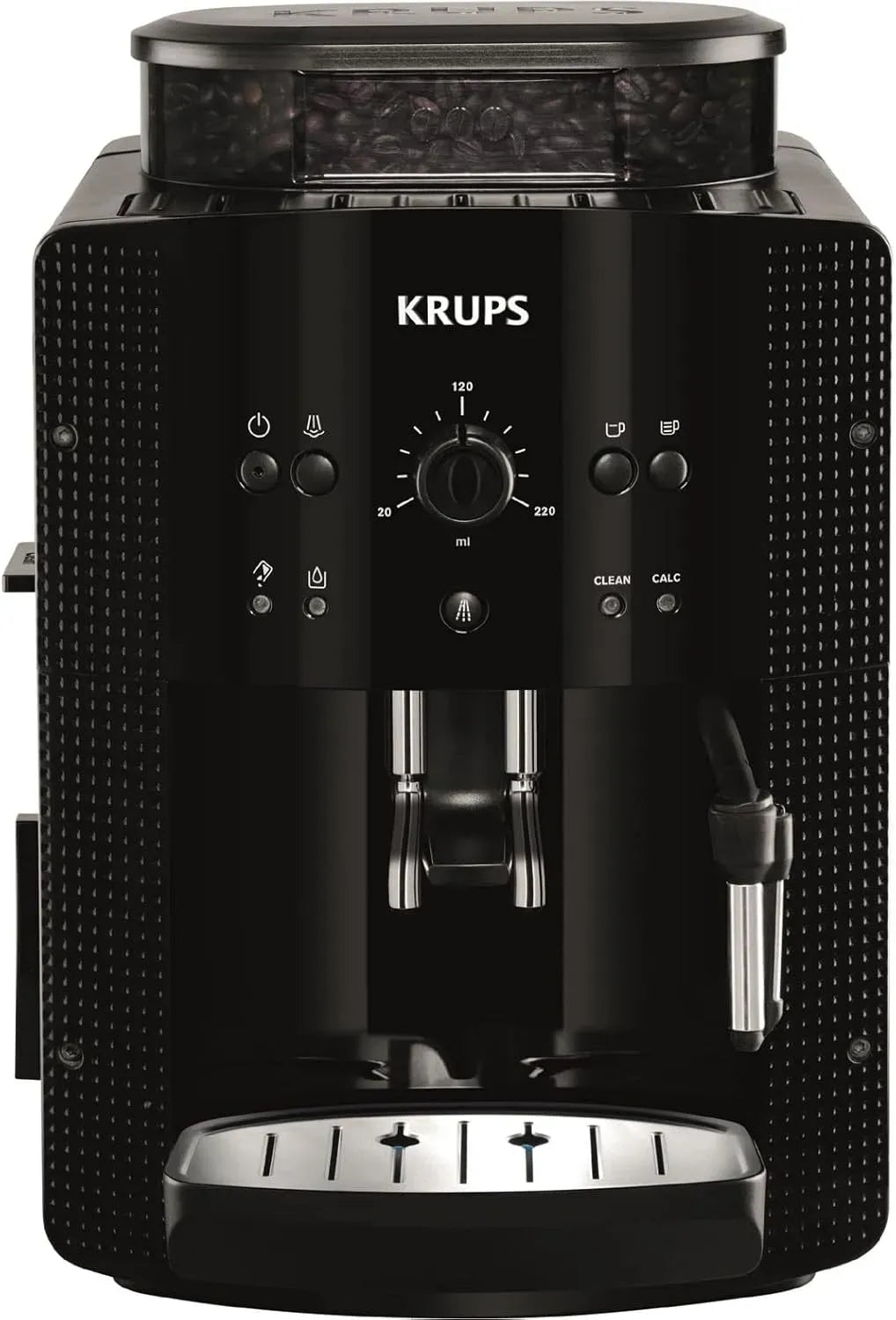 Krups EA810870 Macchina per caffe, macchina da caffè elettrica, 1450 W, funzione riscaldante, nero, per caffe espresso