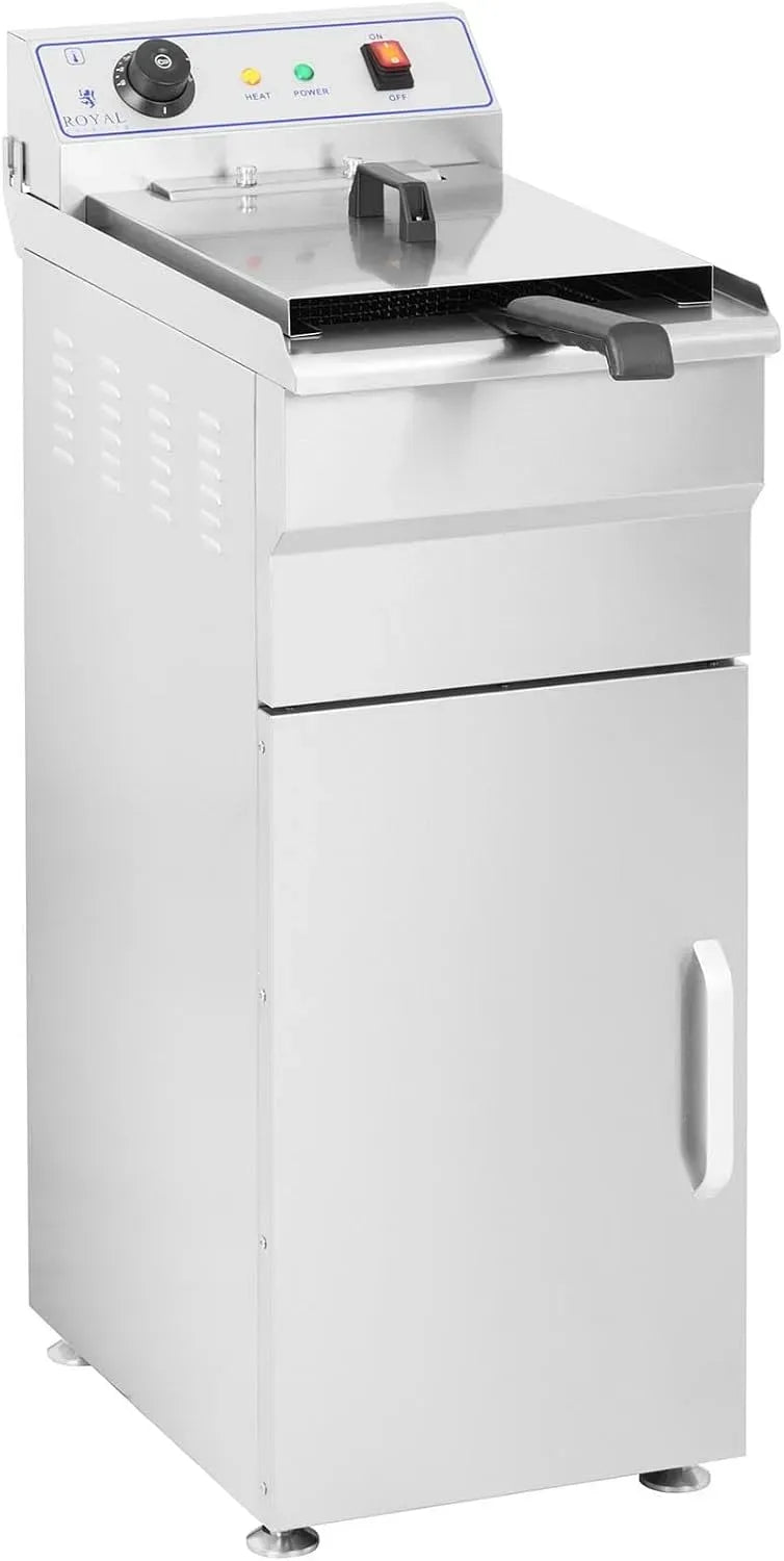 16ESH 400 V Corrente ad alta tensione, per Royal Catering Friggitrice Professionale con Armadietto Sottostante Friggitrice Elettrica RCKF, 16 L