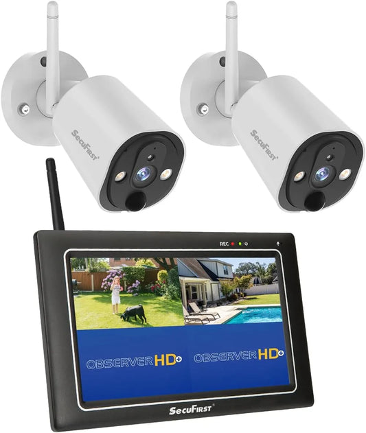 Monitor, esterno, schermo per PC, SecuFirst Kit Telecamere Videosorveglianza Esterno