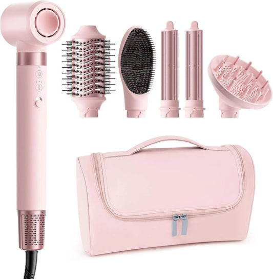 Spazzola, MESCOMB, per Capelli, Air Styler 6 in 1, Asciugacapelli Ionico