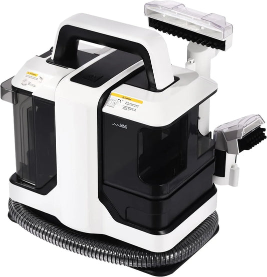 Lavatrice, 450 W, 80 dB, potente aspiraliquidi e aspirapolvere per tessuti da 450 W, tappeti, tappezzerie