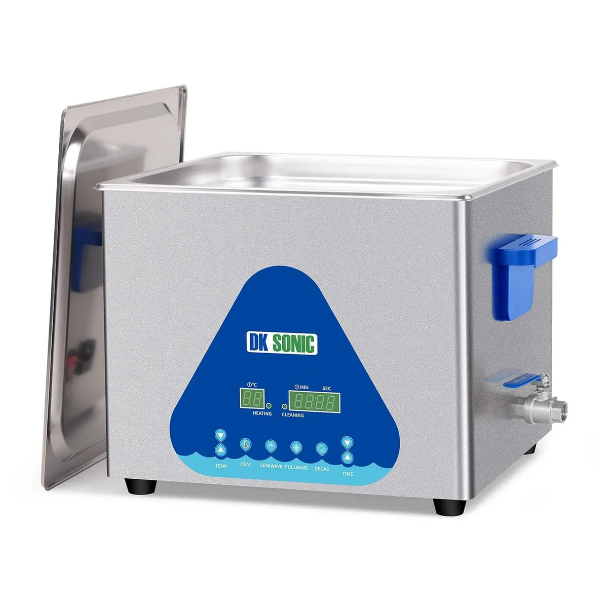 Riscaldatore, Pulitore, vasca per pulizia a ultrasuoni, 15 L, 360 W, timer, funzione riscaldante, per Motori di Moto