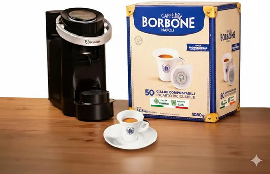 Macchina da caffè, CAFFÈ BORBONE, nero, caffettiera elettrica, Bluemoon Macchina da Caffè a Cialde