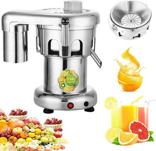 estrattore di succo e spremiagrumi, 550 W, professionale, acciaio inox