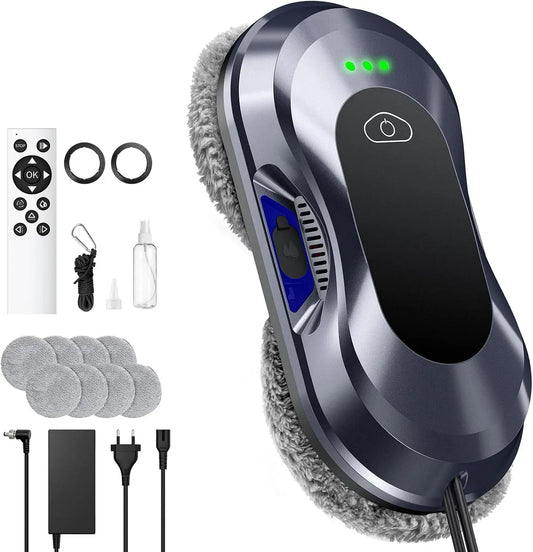 W22D Lavavetri, Robot, pulitore elettrico per vetri, 60 ml, ampio serbatoio, per Finestre