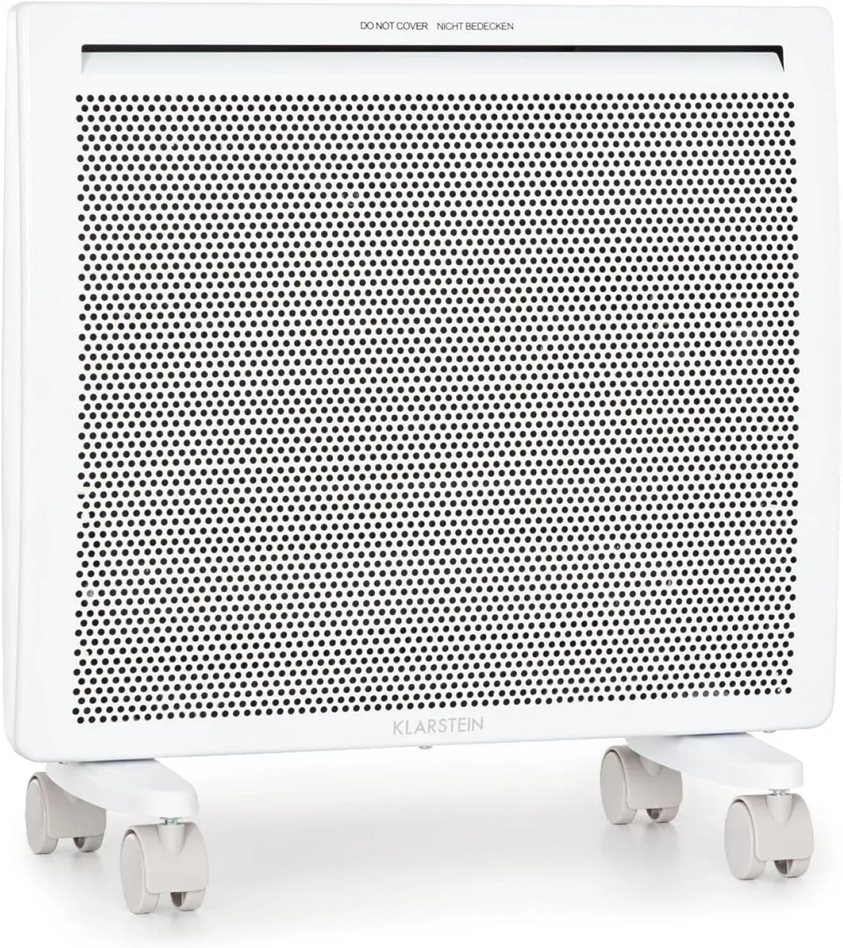 Klarstein Stufa Elettrica Basso Consumo, Termoconvettore Elettrico a Parete con Termostato, Stufa Elettrica 1000W, Termosifone Elettrico Basso Consumo