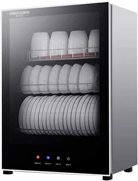 Armadio, armadio UV per pulizia e disinfezione, 43.2 × 33.5 × 63cm, 63 cm, touch, nero, Cucina Macchina Di Disinfezione Tattil