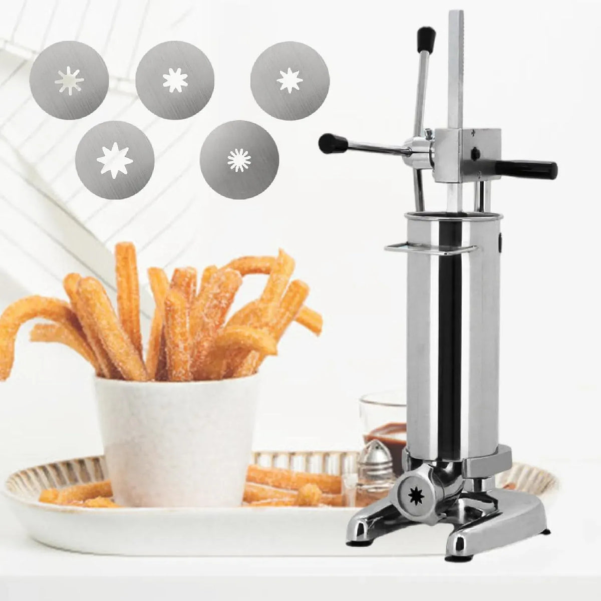 Macchina per ciambelle, donut maker, rimovibile, acciaio inox