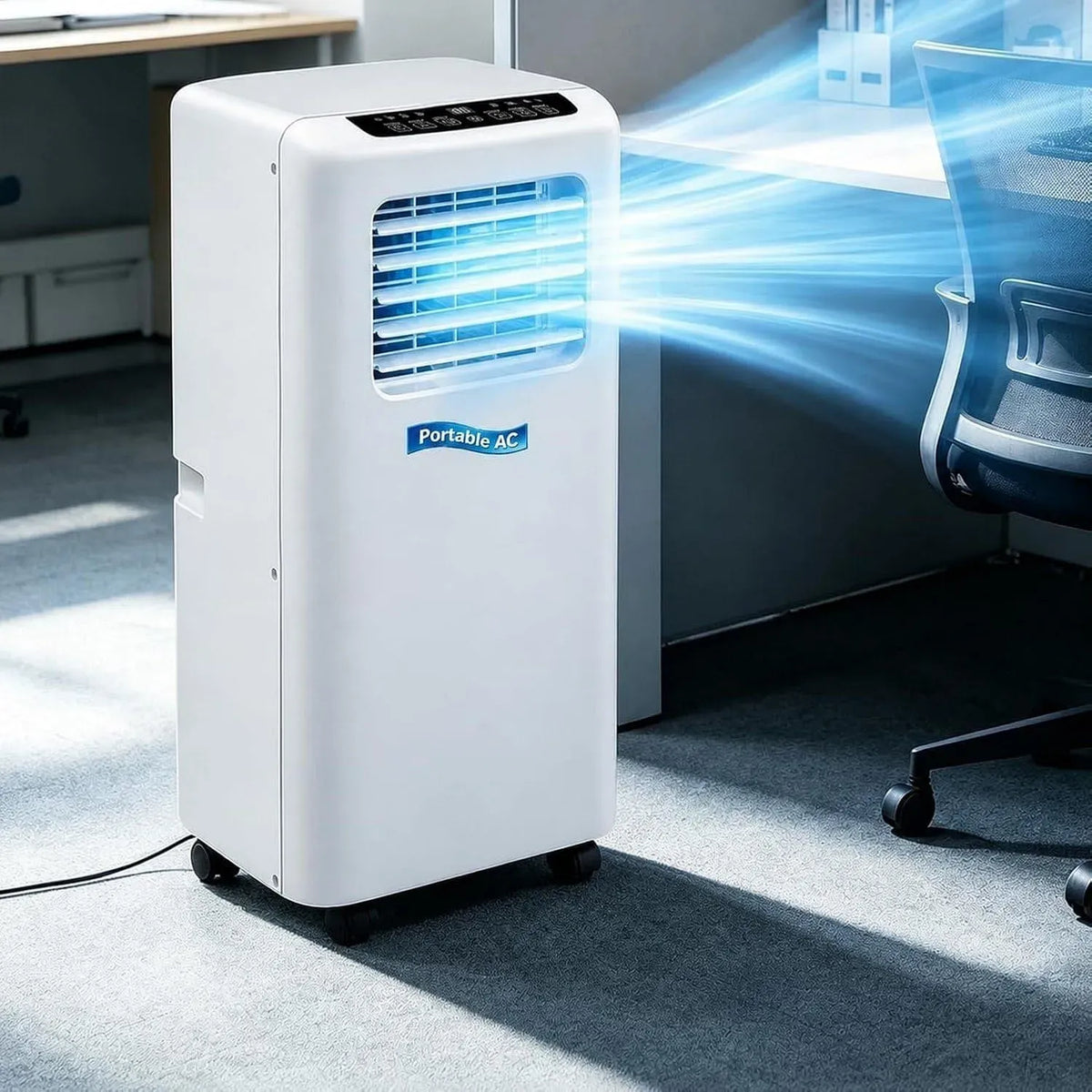 5000BTU Climatizzatore Portatile dotato di Telecomando e Timer 24 Ore 9000 BTU Raffreddamento Veloce per Casa Ufficio 16-20-24 m²