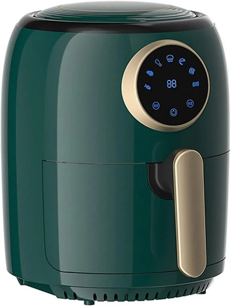 Friggitrice ad aria, 4,5 L, 1360 W, touch, verde