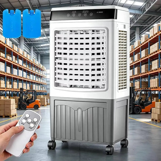 Raffrescatore evaporativo Industriale, per Uso Commerciale e in Garage, 1765 CFM, Serbatoio da 10,6 galloni, Oscillazione a 120°