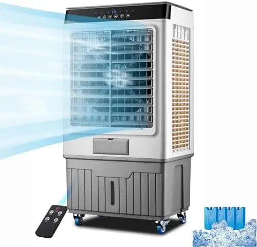 Raffrescatore evaporativo 12H, portatile, timer, oscillazione, oscillazione grandangolare