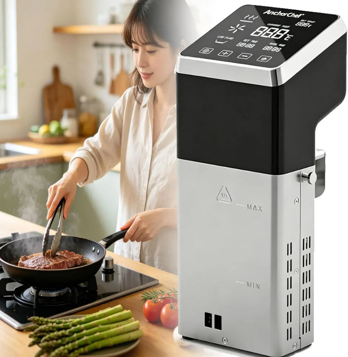 Macchina, professionale, acciaio inox, per Sous Vide Macchina