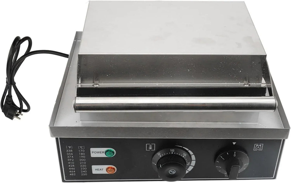 Macchina per ciambelle, 1500 W, 12 cavità, 220 V, donut maker, TOPINCN, timer, professionale, rivestimento antiaderente, acciaio inox