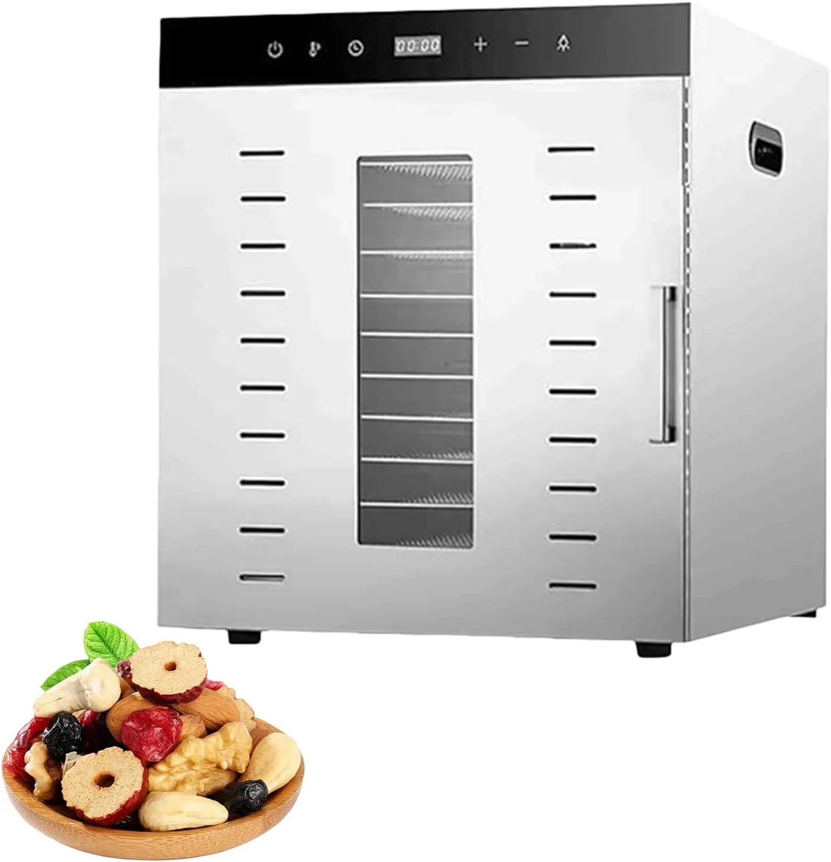 Asciugatrice A 90, 30 a 90 °C, timer, professionale, 2 zone di temperatura, Essicc tore liment re Profession le con Luce LED