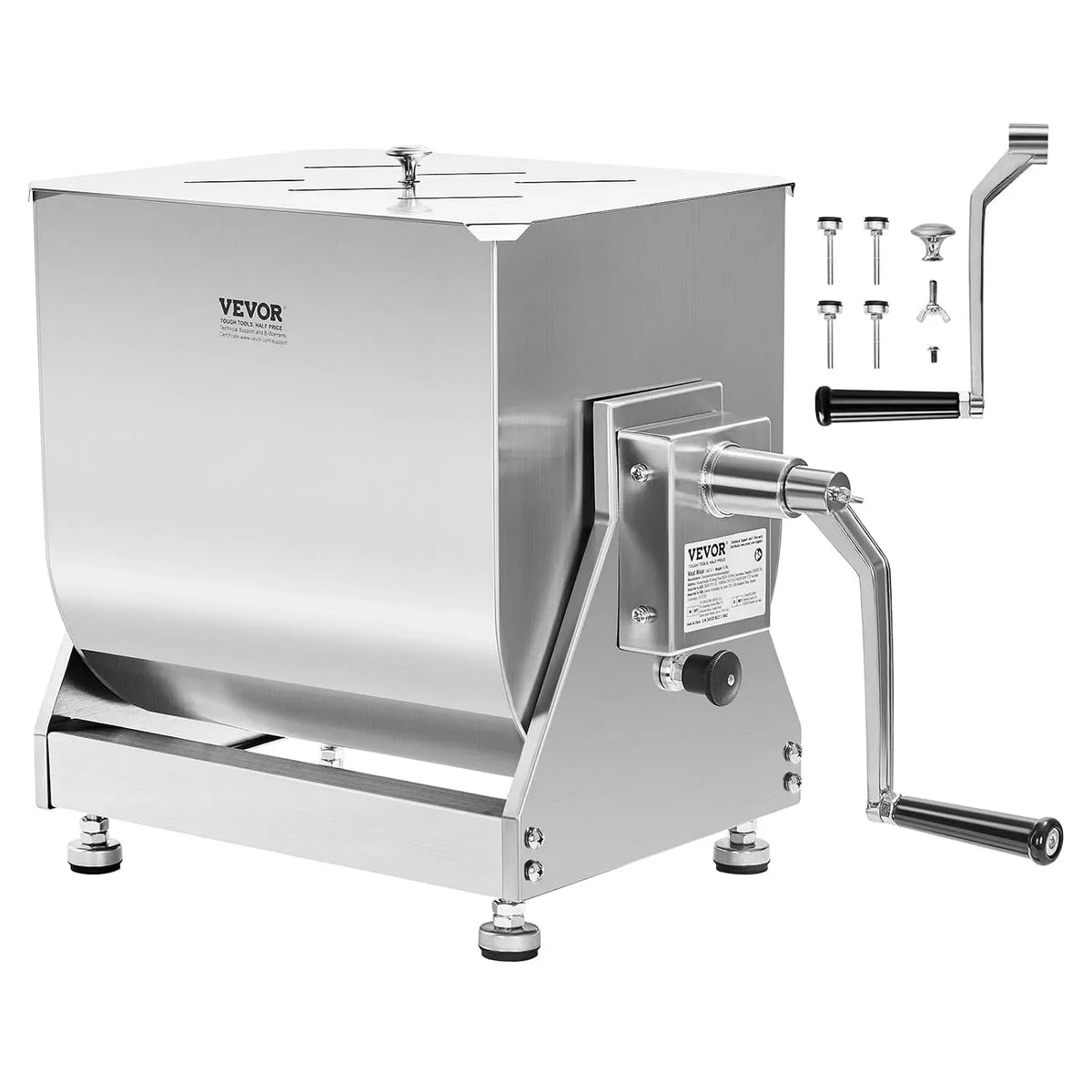 VEVOR Frullatore, 10 L, ampio serbatoio, acciaio inox