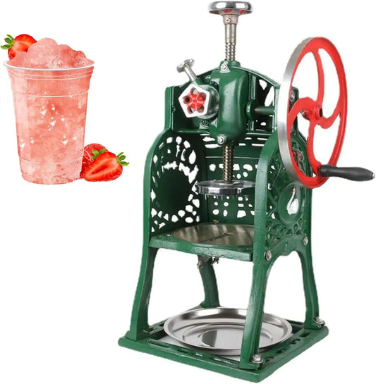 Macchina per ghiaccio, portatile, per ghiaccio portatile a manovella per schiacciare facil