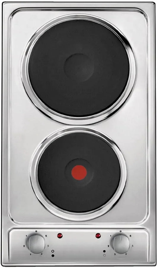 Candy CDE32/1X Piastra, 288x510x45 mm, 2 fuochi, da incasso, acciaio inox