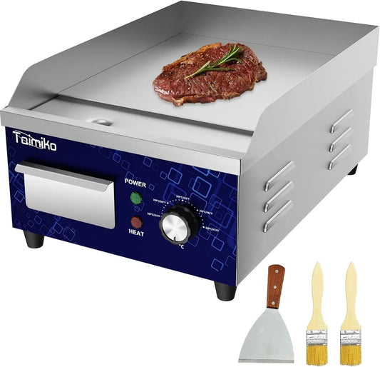 Griglia, 1700 W, ghisa, acciaio inox, TAIMIKO