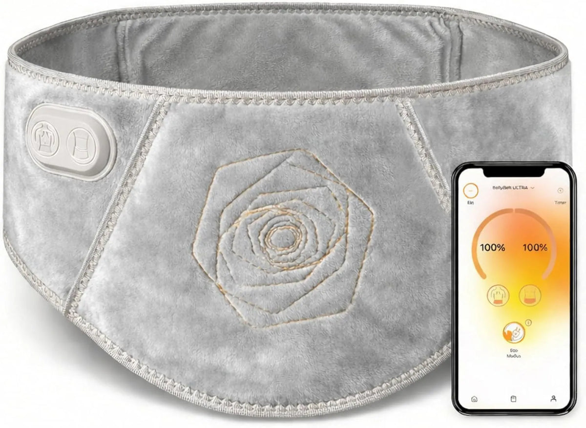 Calore per Addome e Schiena, Infrarossi per Comfort Mestruale, Fascia Riscaldante Vulpés BellyBelt Ultra Dual Zone