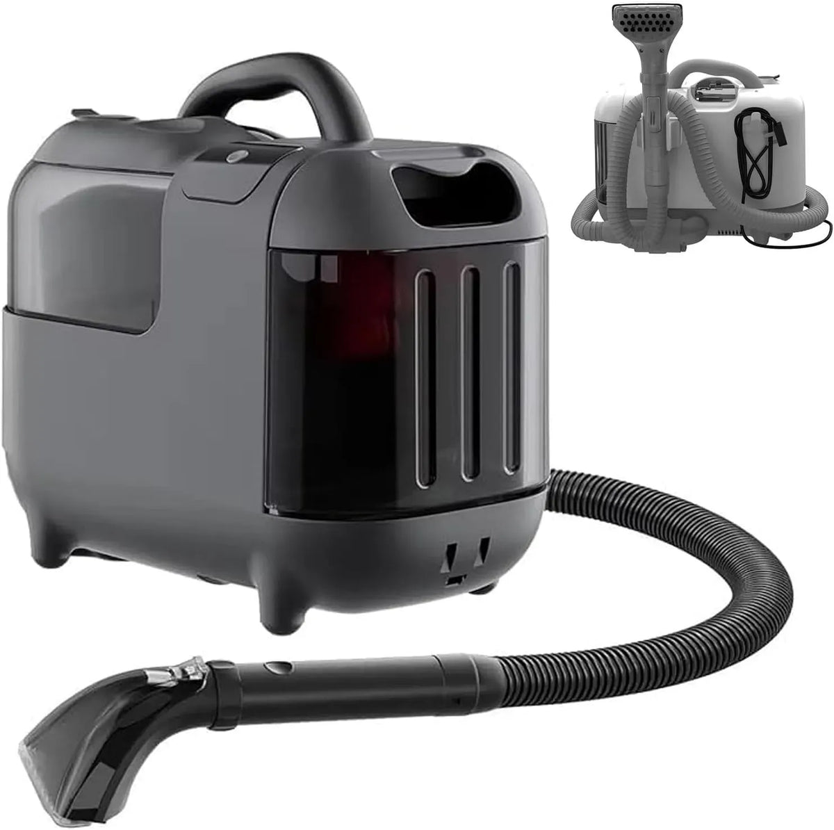Pulitore a vapore 75dBA 220V-Grey, 60 a 70 °C, 220 V, ampio serbatoio, grigio