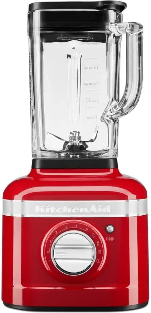 KitchenAid K400 Robot da cucina, 1,4 L, 1200 W, 3 programmi, rosso, Vasca in vetro da 1,4 L, 3 programmi preimpostati e 5 velocità
