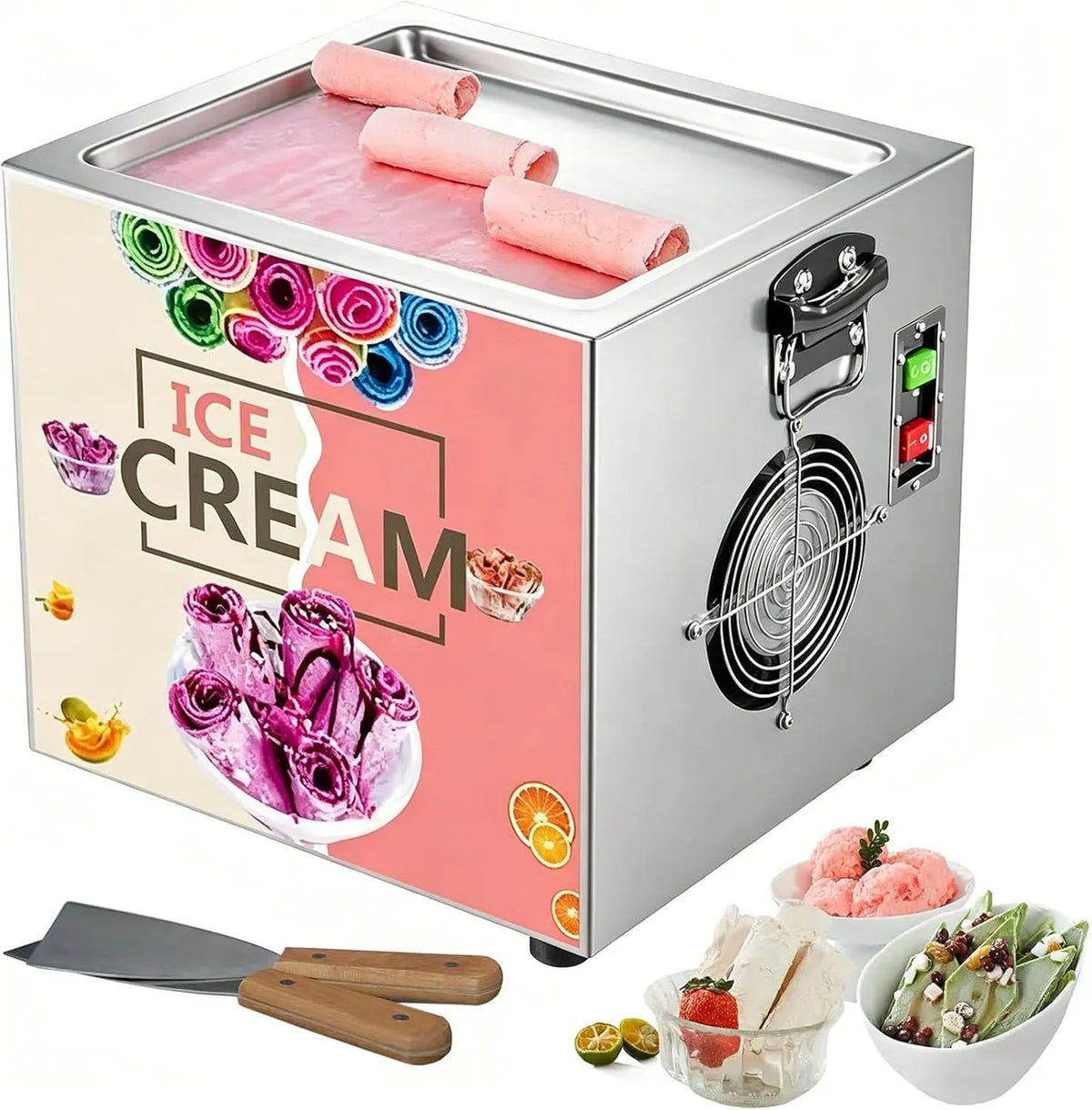 Macchina per gelato, macchina da caffè elettrica, 330 W, professionale, ristorazione, congelamento rapido, per gelato commerciale