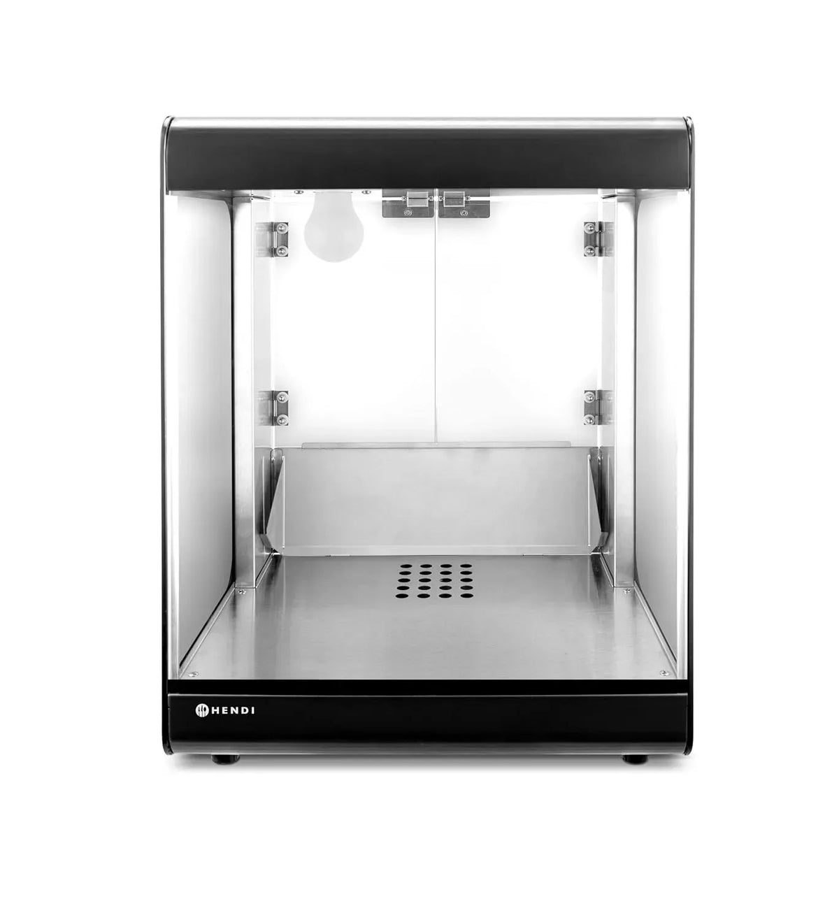 riscaldatore, 500 W, 230 V, 525 mm, acciaio inox, funzione riscaldante, nero, vetro, per nachos, HENDI
