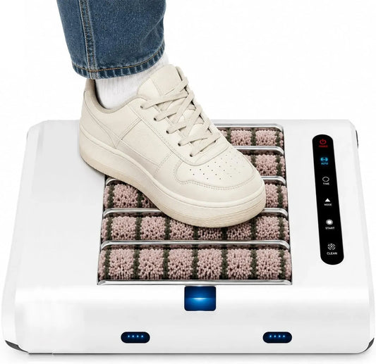 Spazzola, Lucidatore Scarpe Elettrico, Spazzola 500 Giri/min dotato di Aspirazione +UV-Sterilization
