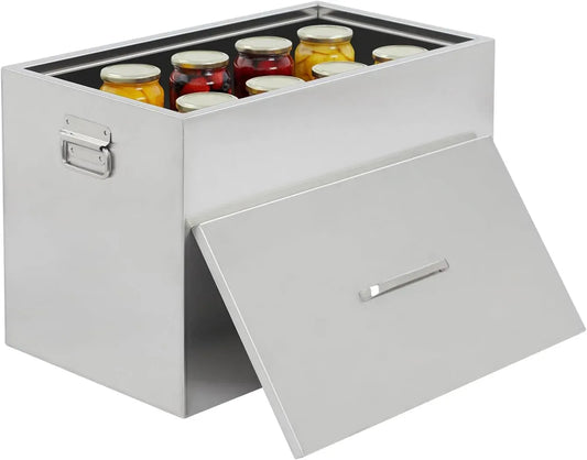 Bollitore elettrico, 50 L, acciaio inox, 2 contenitori per conserve
