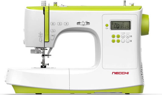 NC-102D Macchina per Cucire, verde, plastica, alluminio, Necchi