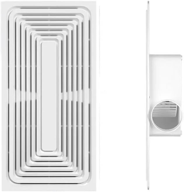 Ventilatore, 30x60 cm, ventola per circolazione dell'aria, Estrattore d'Aria Ventilatore da soffitto Universale 2 in 1 for Bagno e Cucina