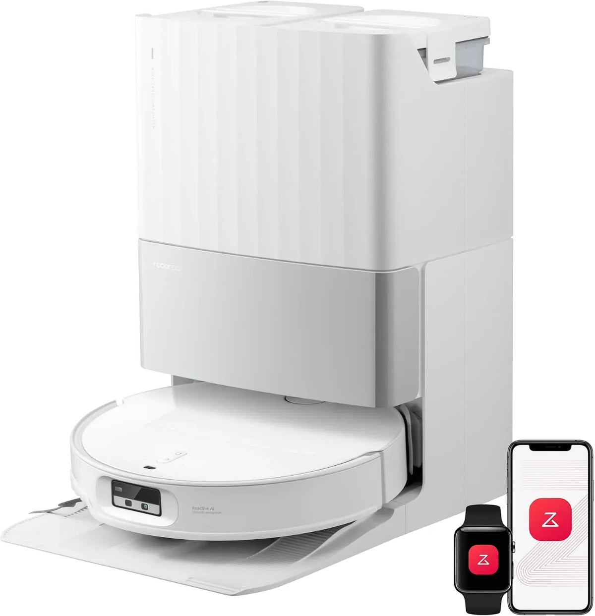 Robot aspirapolvere, aspirapolvere robot, lavapavimenti elettrico, roborock Qrevo EdgeT Robot Aspirapolvere Lavapavimenti con LDS Retrattile