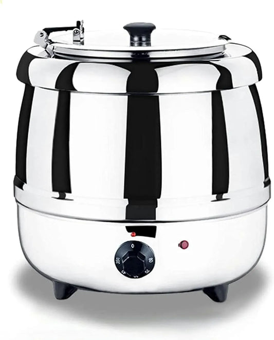 Pentola e padella, 10 L, professionale, acciaio inox, argento, Bollitore Elettrico da Banco da 10 Litri