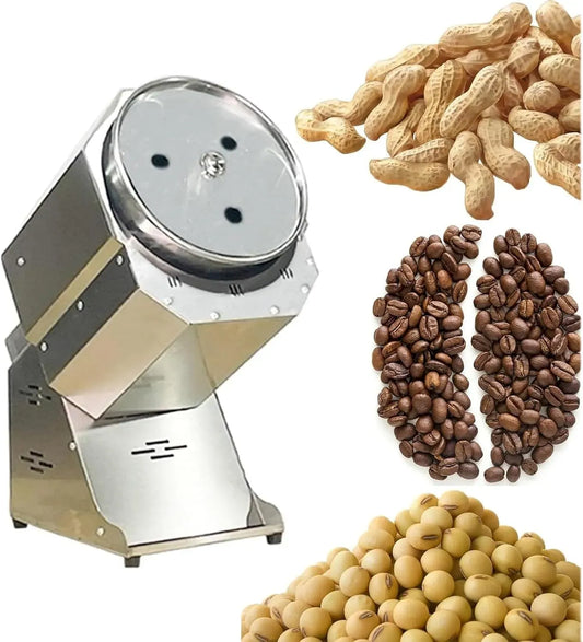 0-60min 1-4kg/tempo Tostatrice Elettrica Per Noci, Tostatrice Per Chicchi Caffè Da 2500W Con Tubo Riscaldante In Acciaio Inossidabile, Temperatura