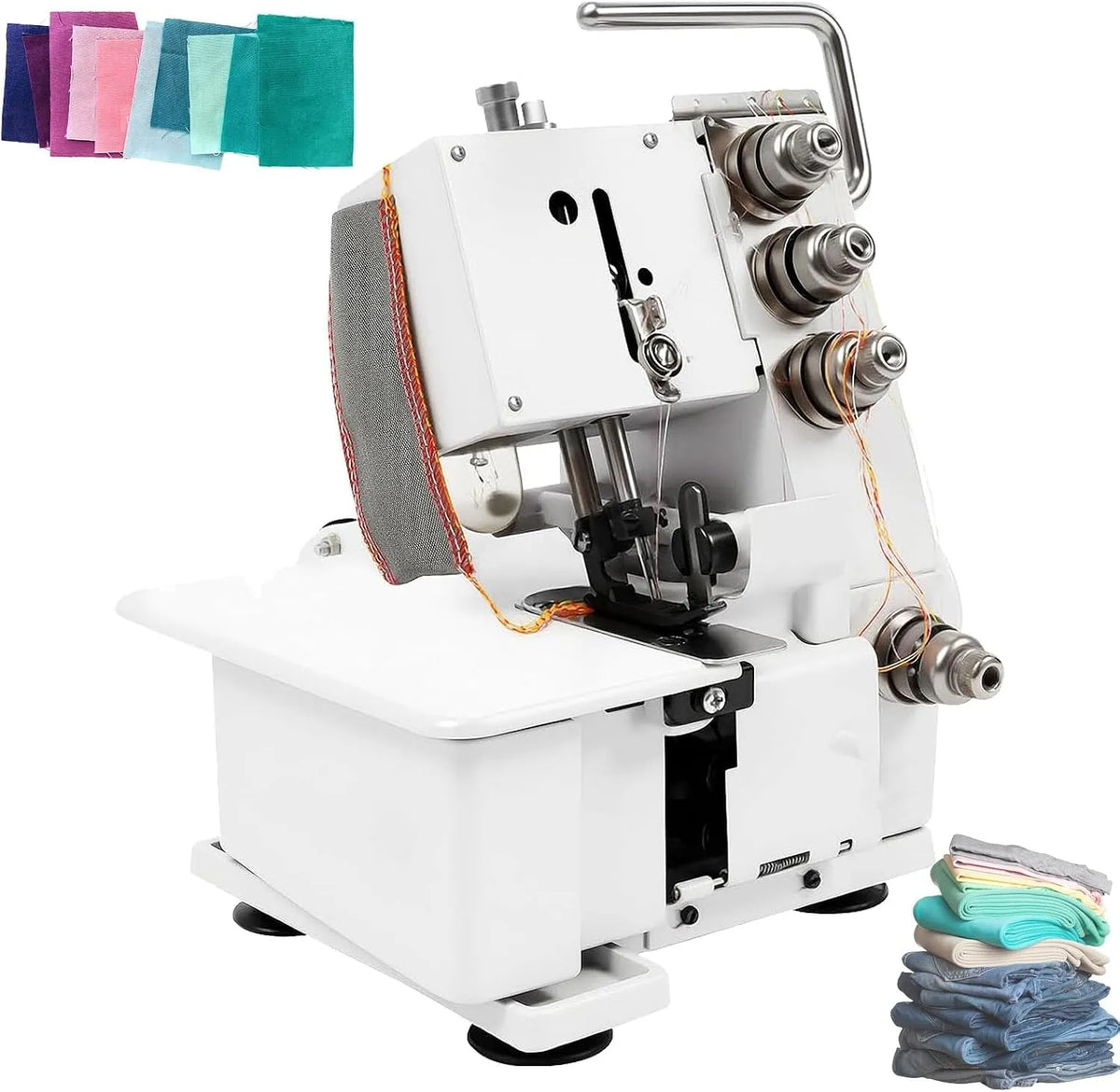 Macchina, portatile, professionale, per Cucire Portatile con Luce LED e Pedale