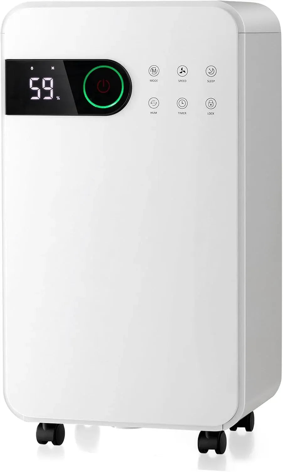 Deumidificatore, GYMAX, ruote di trasporto, timer, Timer 24 ore
